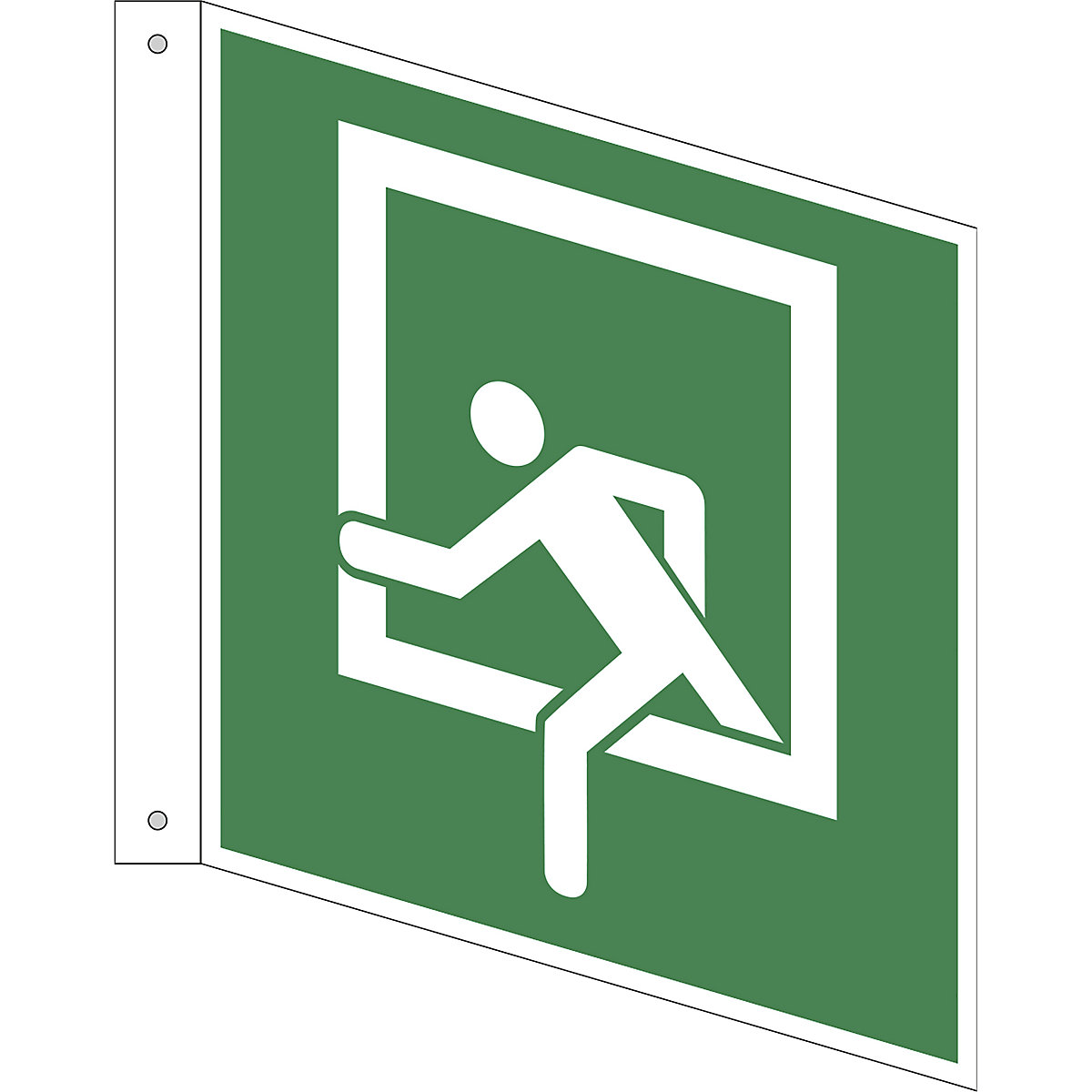 Señal de salvamento, ventana de salida de emergencia, UE 10 unid., aluminio, rótulo proyectado, 200 x 200 mm
