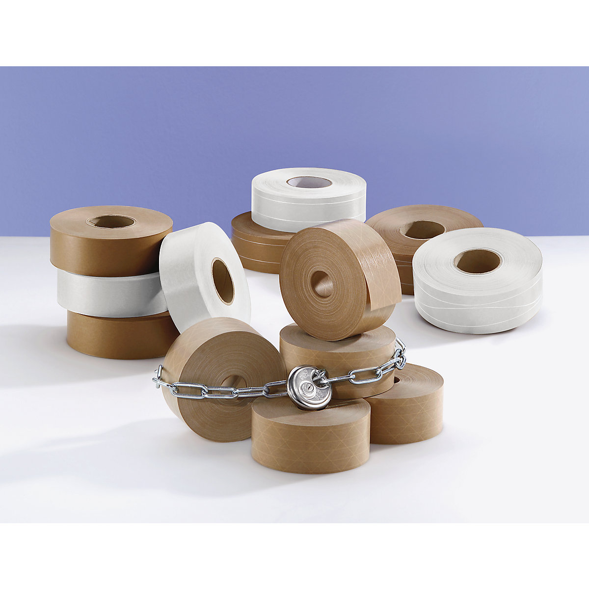 Fibre reinforced gummed adhesive tape - ratioform