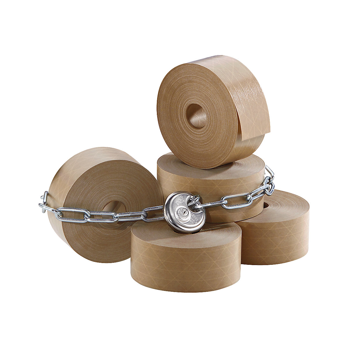Gummed adhesive tape with woven mesh thread - ratioform