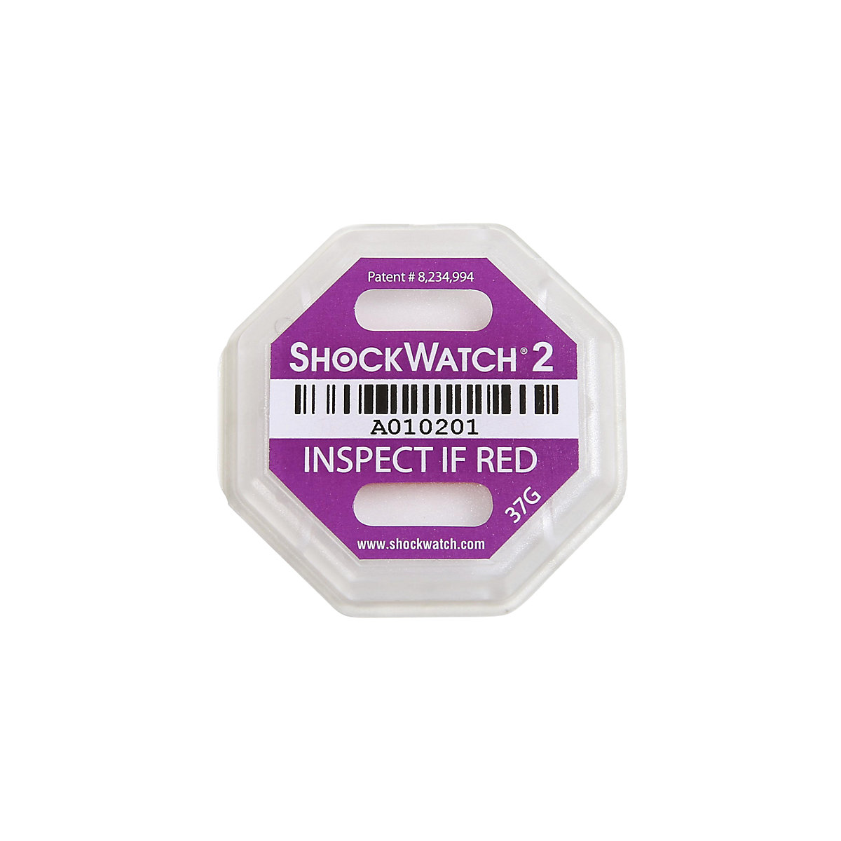 Shock watch indicators, incl. label, pack of 100, violet-11