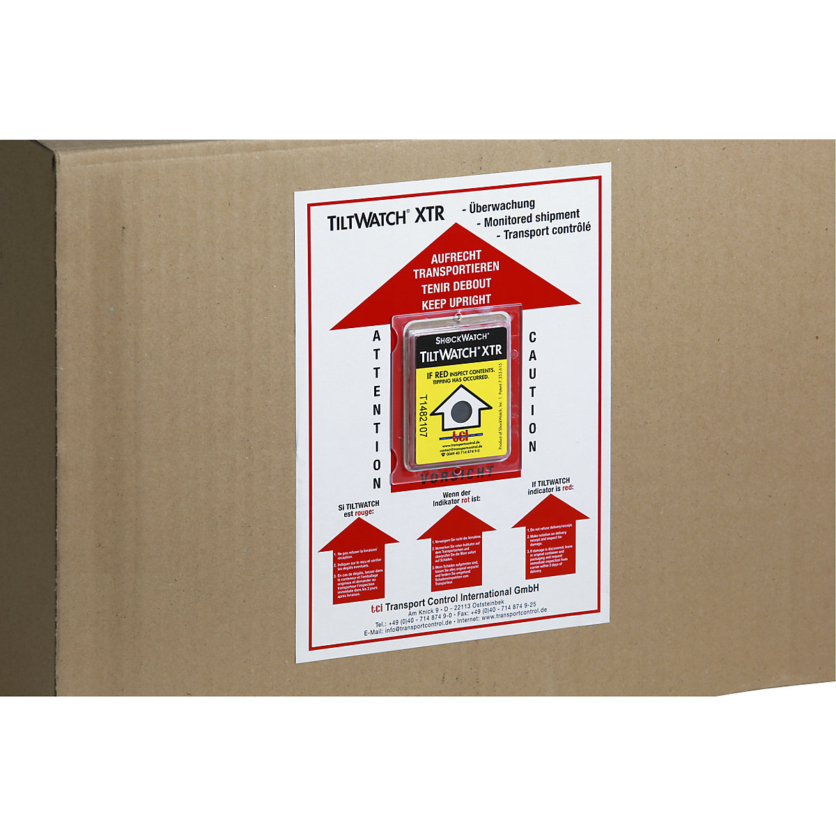 Yellow Plastic Tilt Indicator - TiltWatch XTR, Packaging Type: Box at Rs  150/piece in Delhi