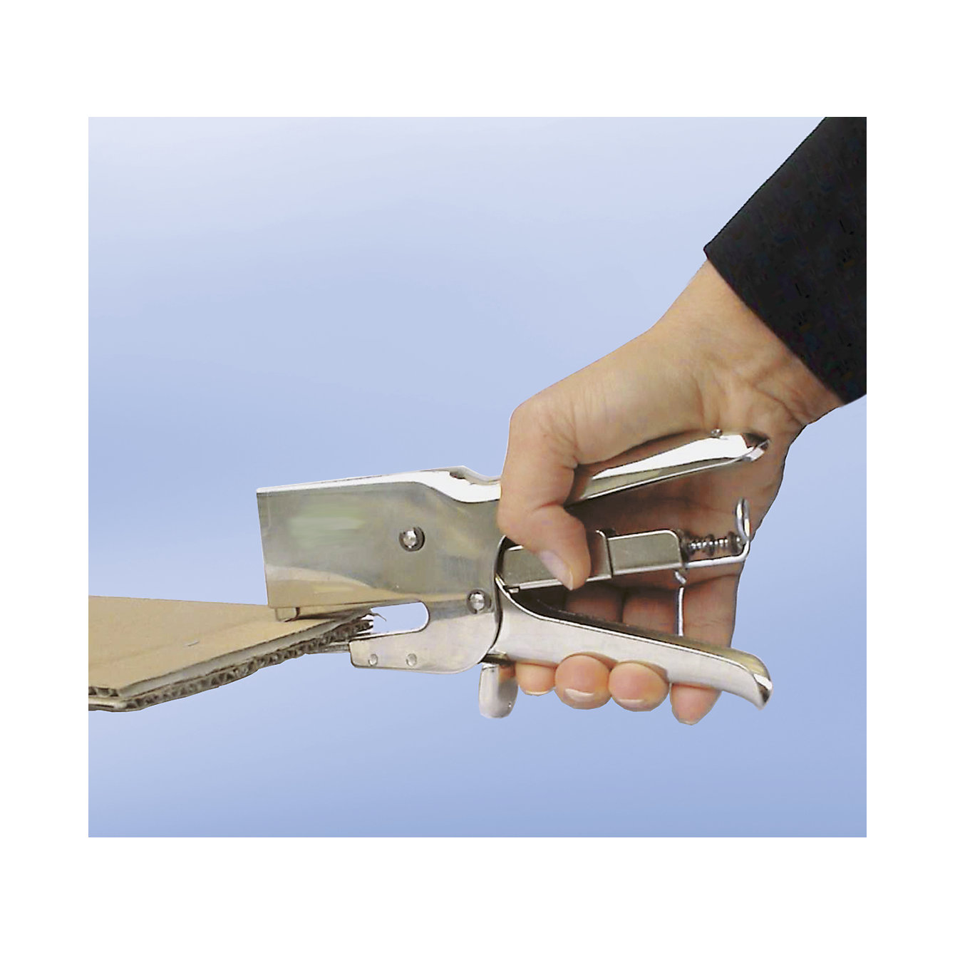 Plier stapler for flat stapling kaiserkraft