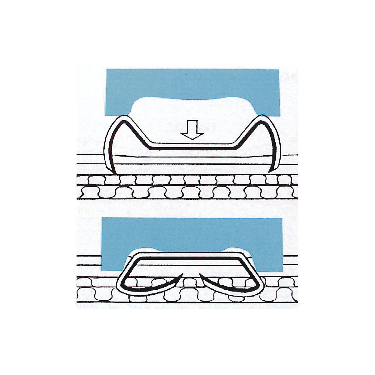 Staples for handheld sealing stapler for blind stapling (Product illustration 3)-2