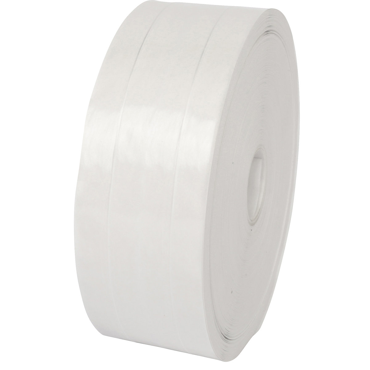 Gummed tape, double fibre reinforced, pack of 12 rolls, white, tape width 60 mm-1