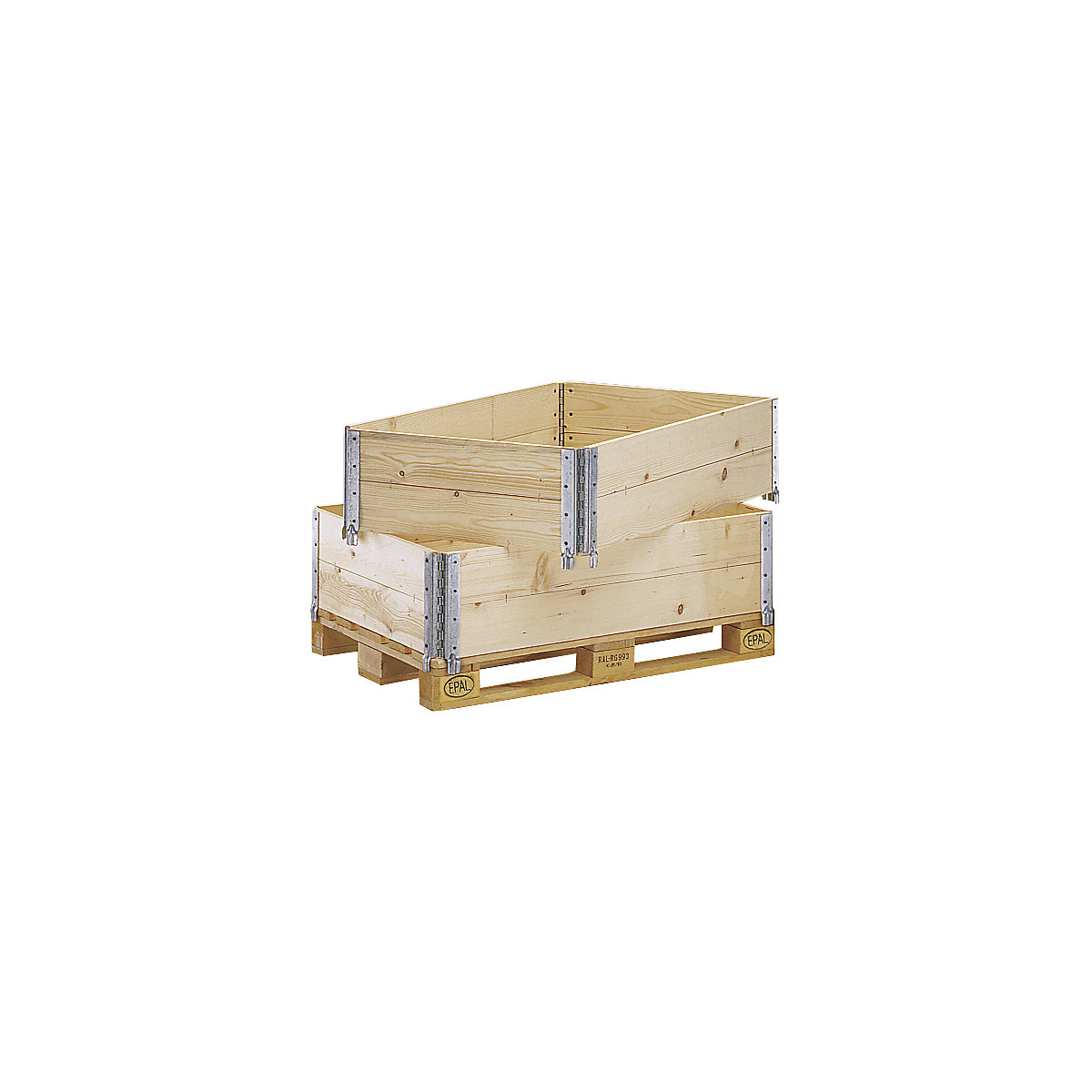 Wooden pallet collar, diagonally folding (Product illustration 2)-1