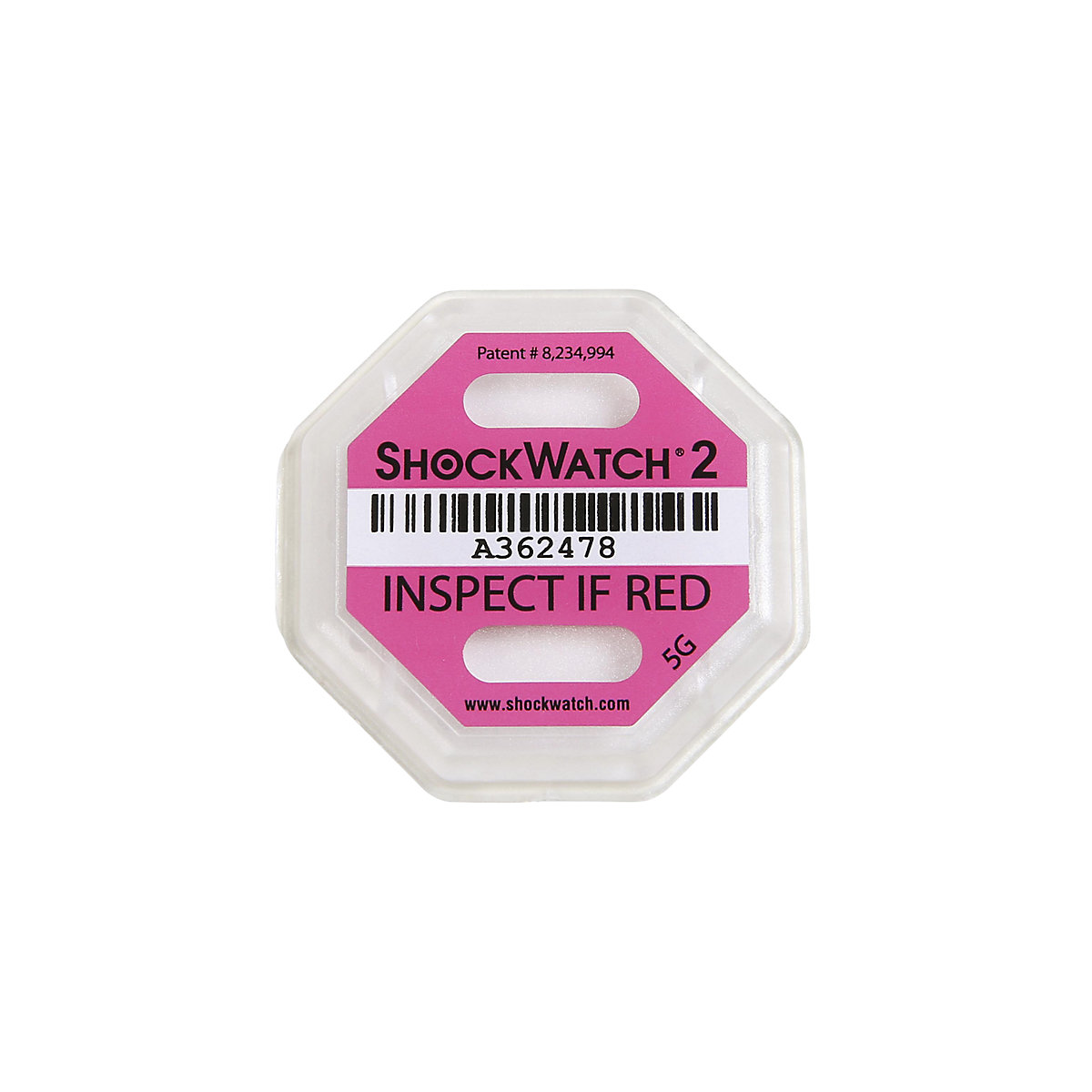 Shockwatch® 2 impact indicators, incl. label, pack of 100, pink-2