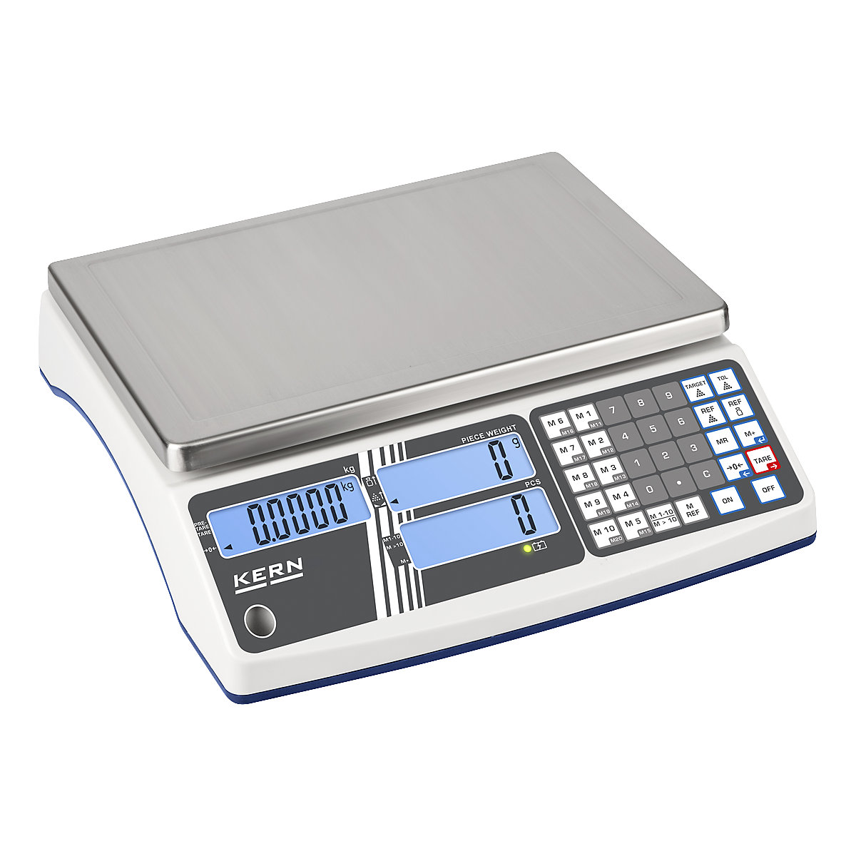 Counting scales – KERN, robust model, weighing range 15 kg, read-out accuracy 1 g-3