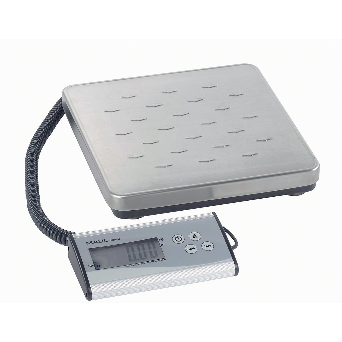 MAULcargo parcel scales – MAUL, separate control unit, weighing range up to 120 kg, read-out accuracy 50 g, weighing plate 270 x 270 mm-4