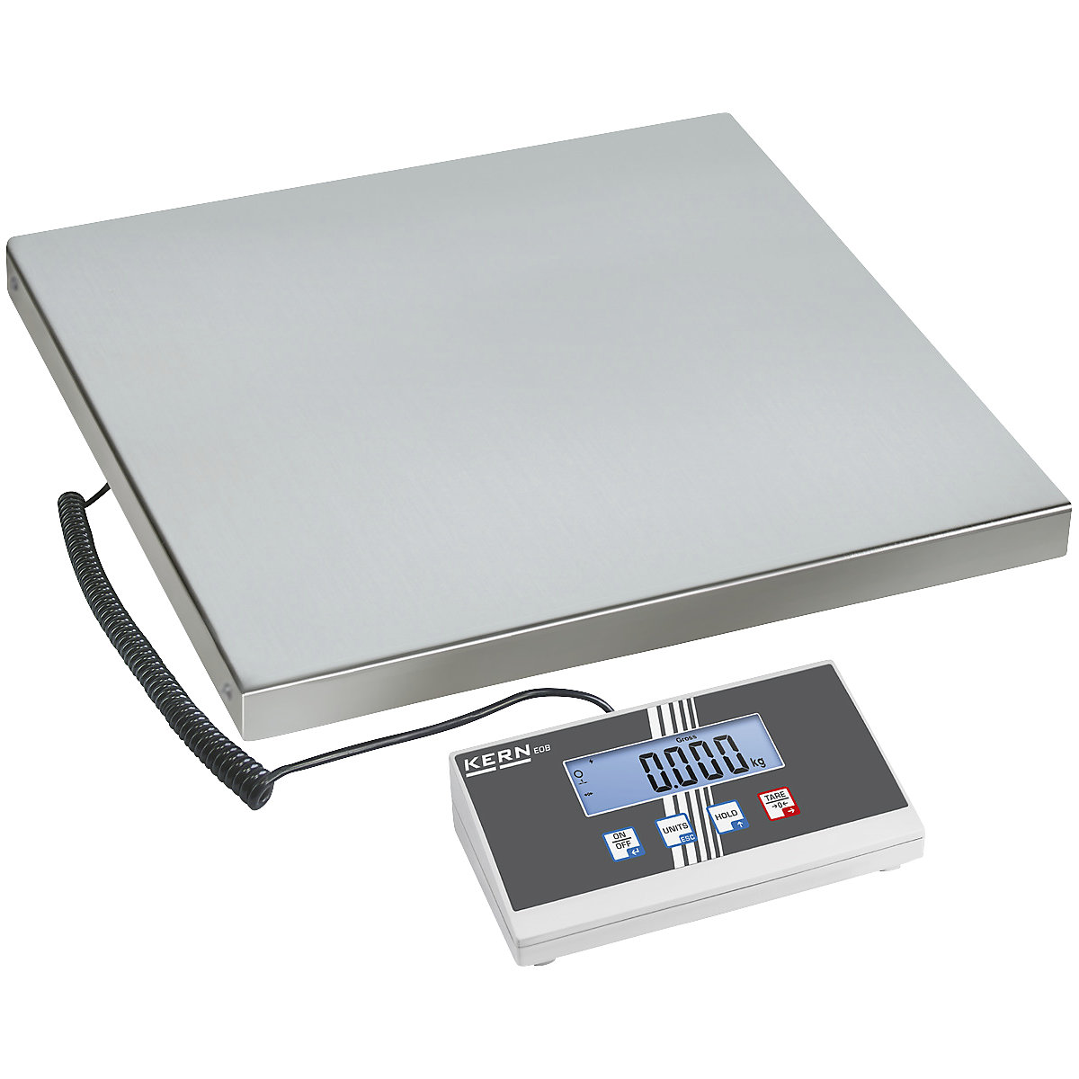 Parcel scales – KERN, robust weighing plate, weighing range up to 60 kg, read-out accuracy 20 g, weighing plate 550 x 550 mm-3