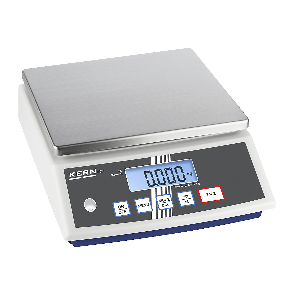 Tabletop scales – KERN, high accuracy, weighing range 30000 g, read-out accuracy 1 g-1
