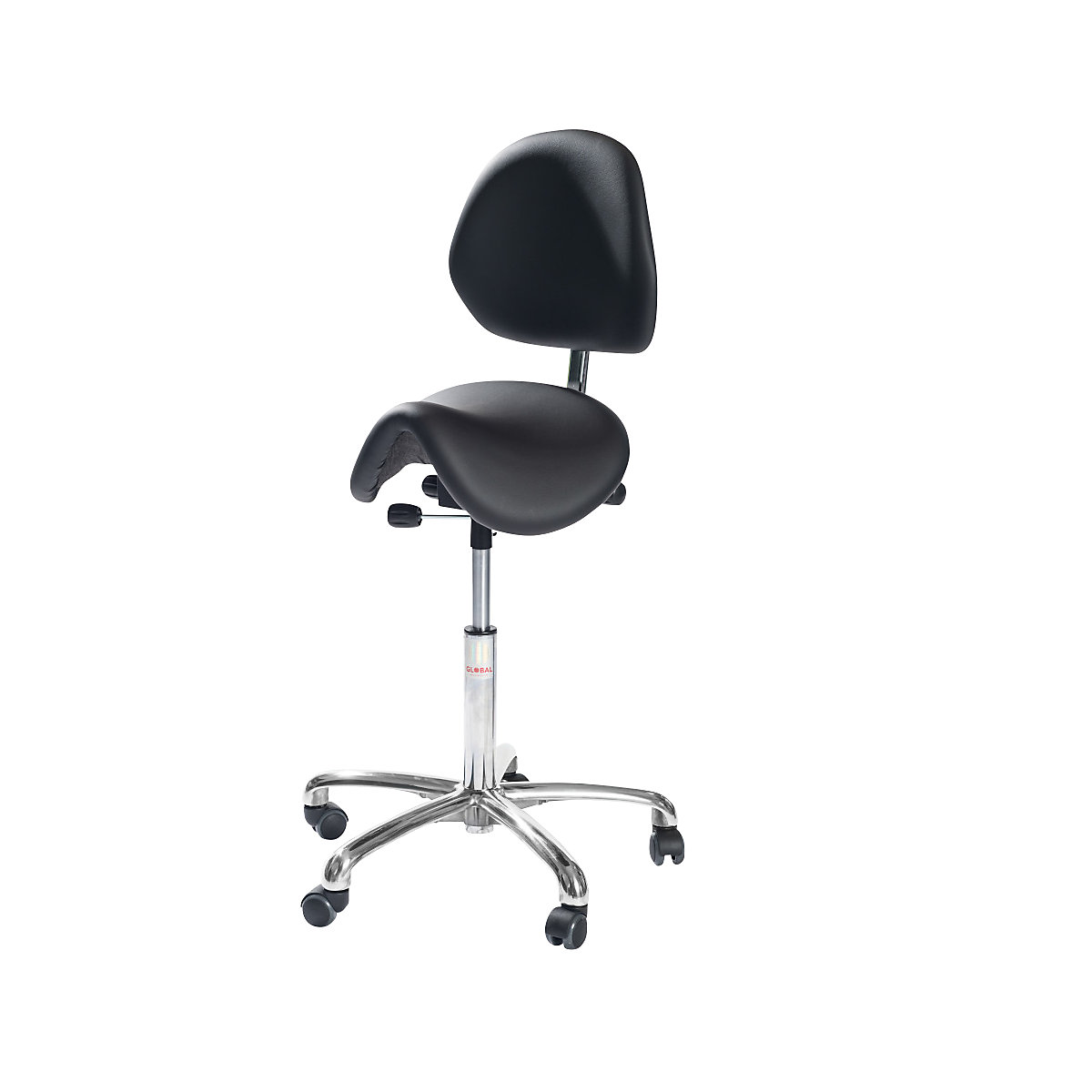 Sgabello da lavoro con sedile ergonomico: con schienale