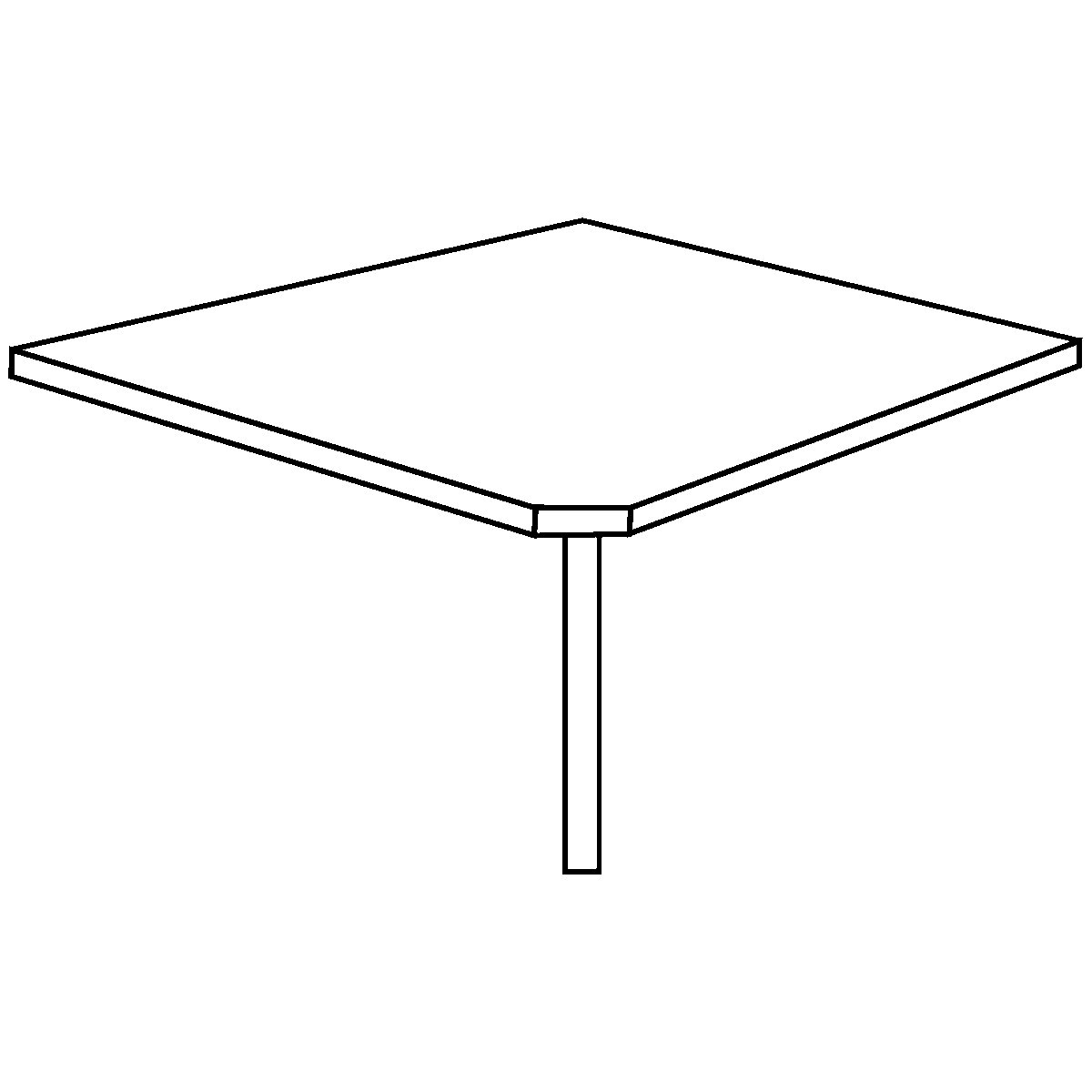 Stół łączący STATUS – eurokraft pro (Zdjęcie produktu 5)-4