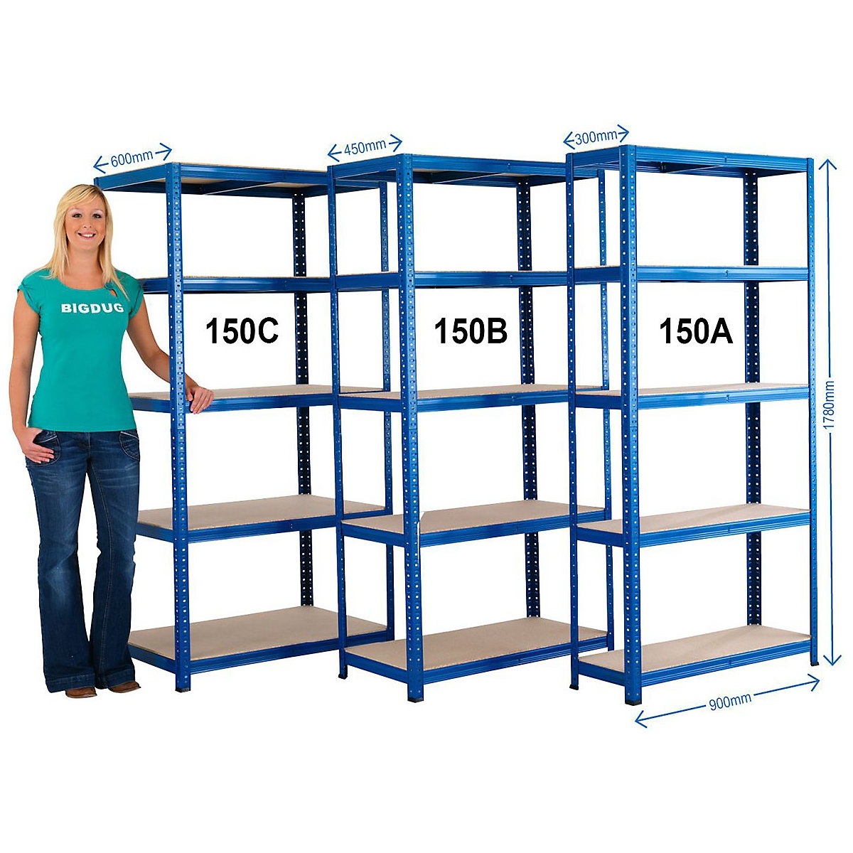 BiGDUG Essentials 265kg Shelving (Product illustration 3)-2