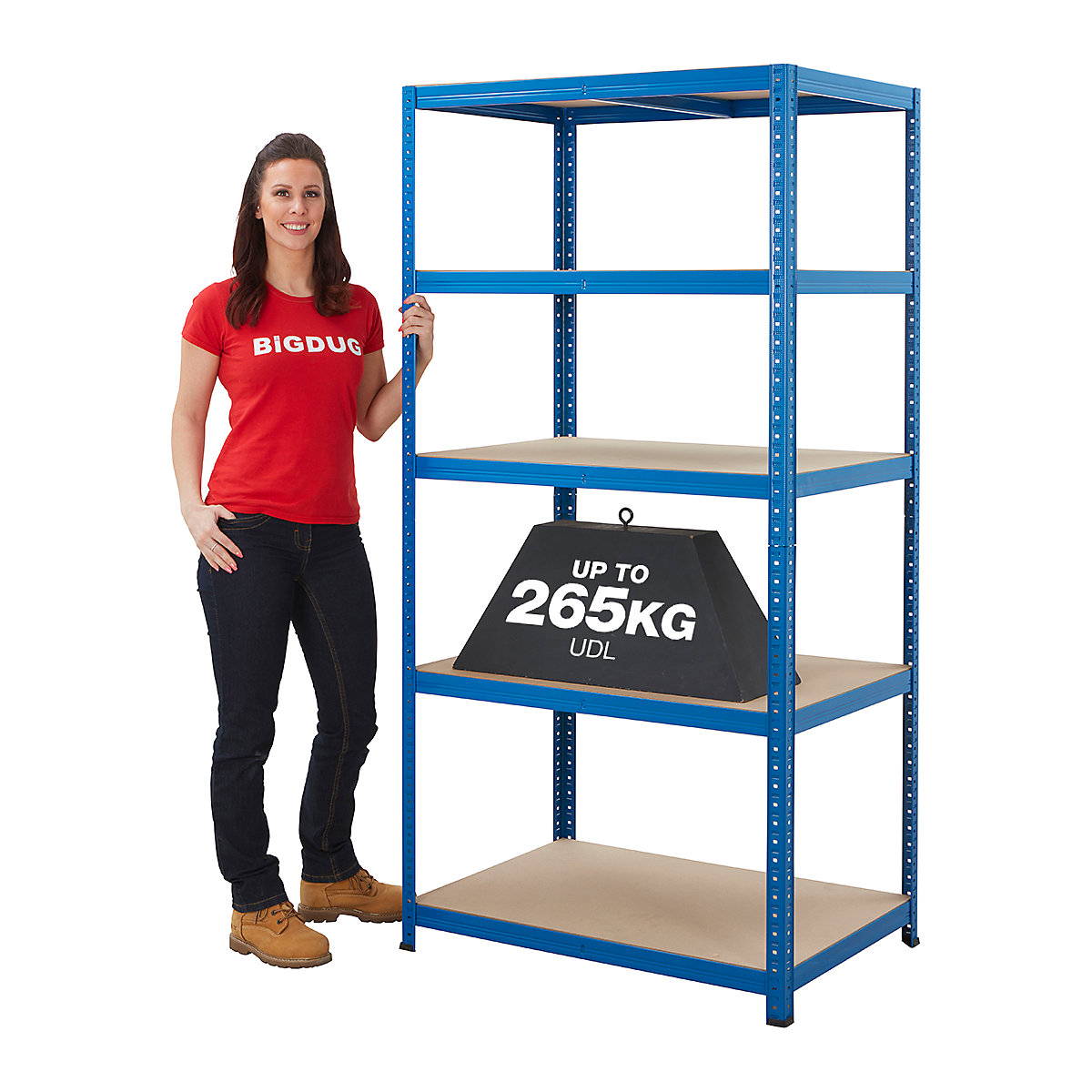 BiGDUG Essentials 265kg Shelving
