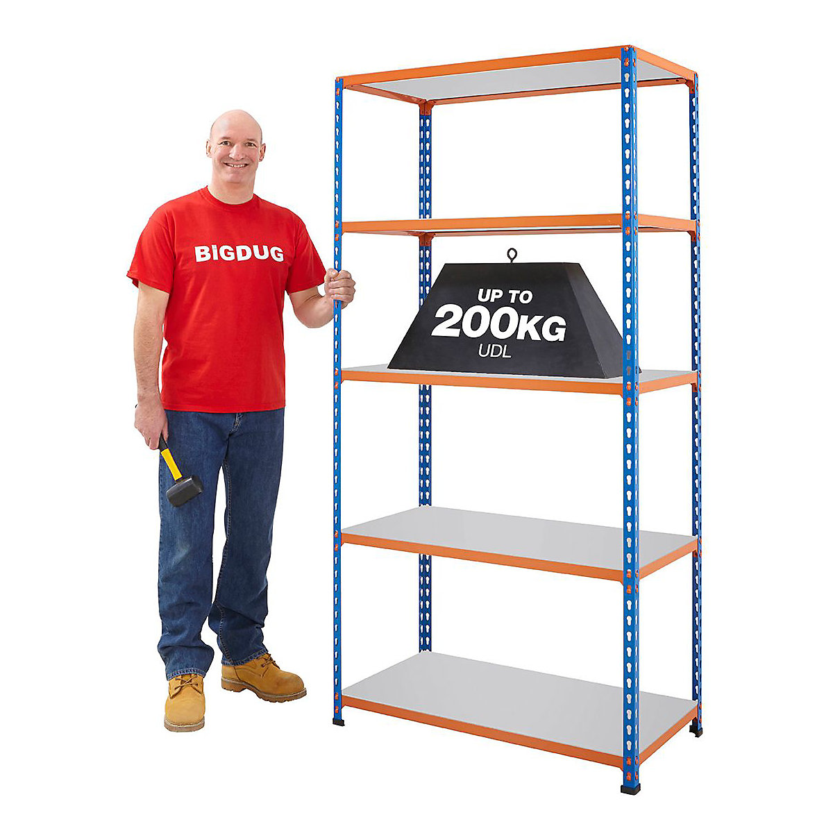 BiG200 1830mm High Shelving