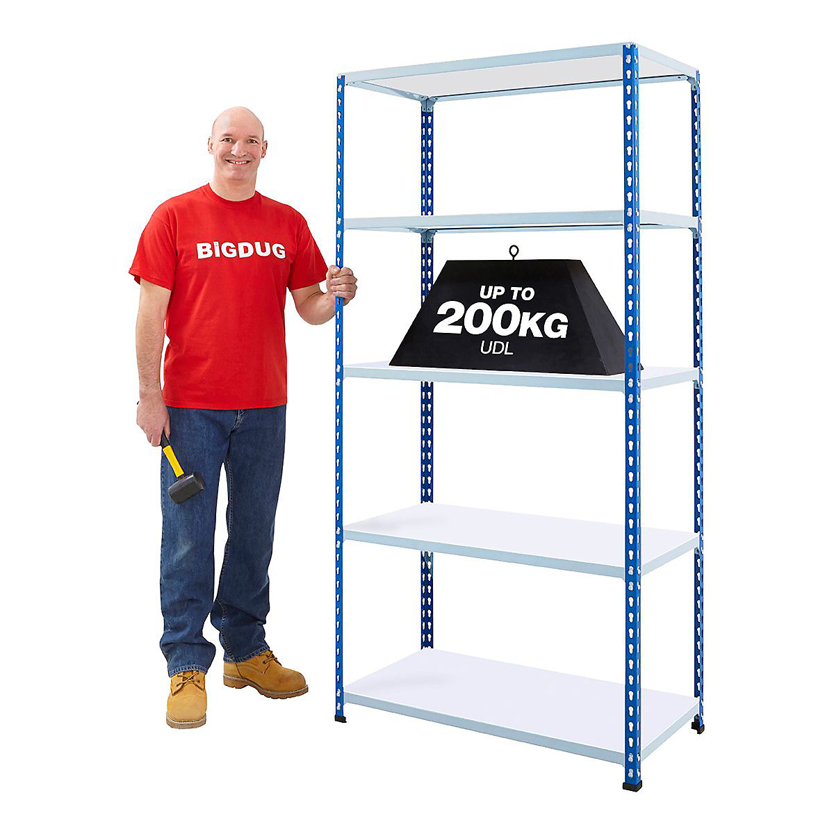 BiG200 1830mm High Shelving