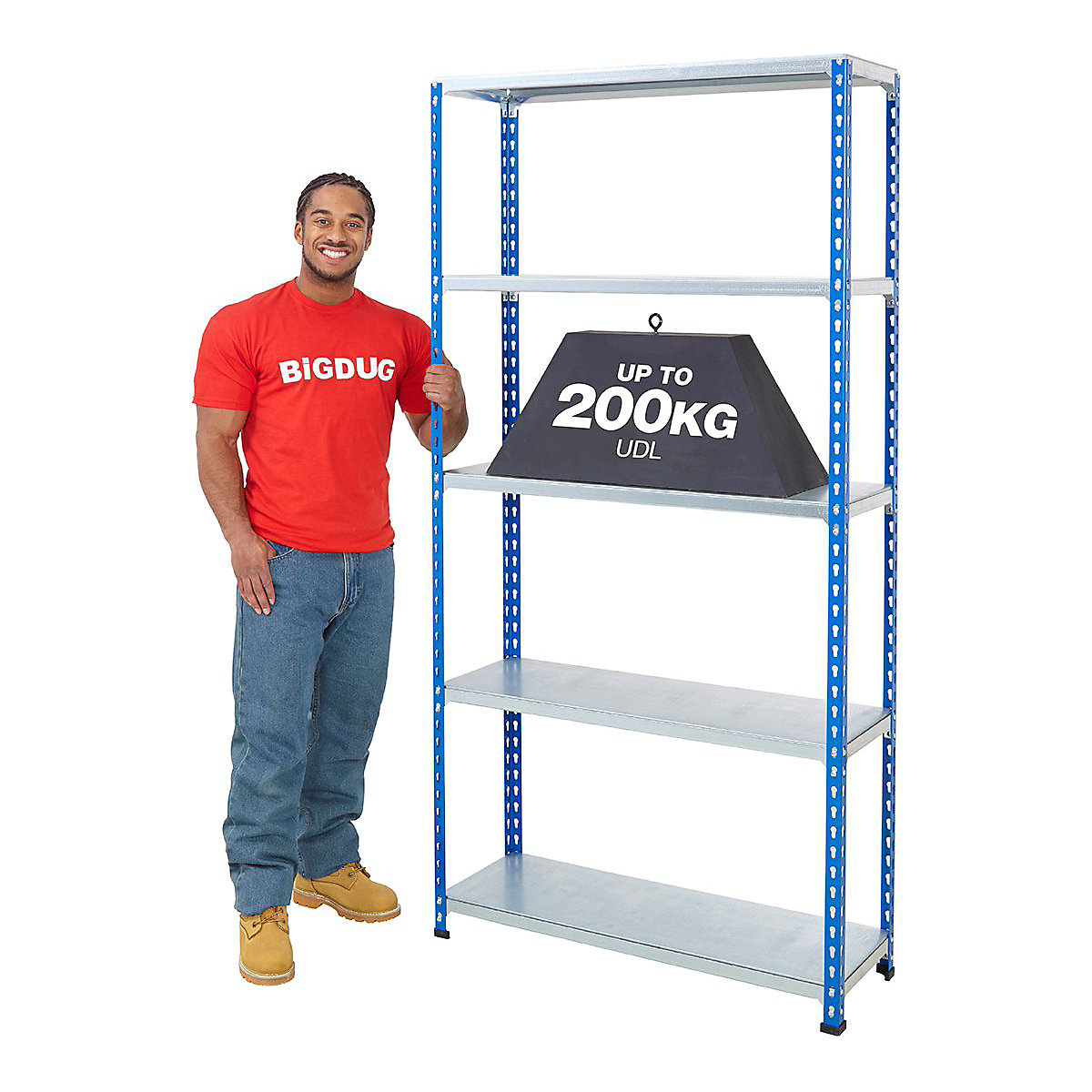 BiG200 1830mm High Shelving