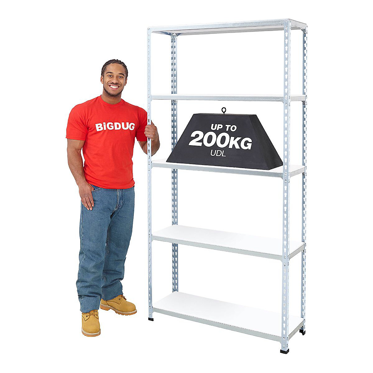 BiG200 1830mm High Shelving