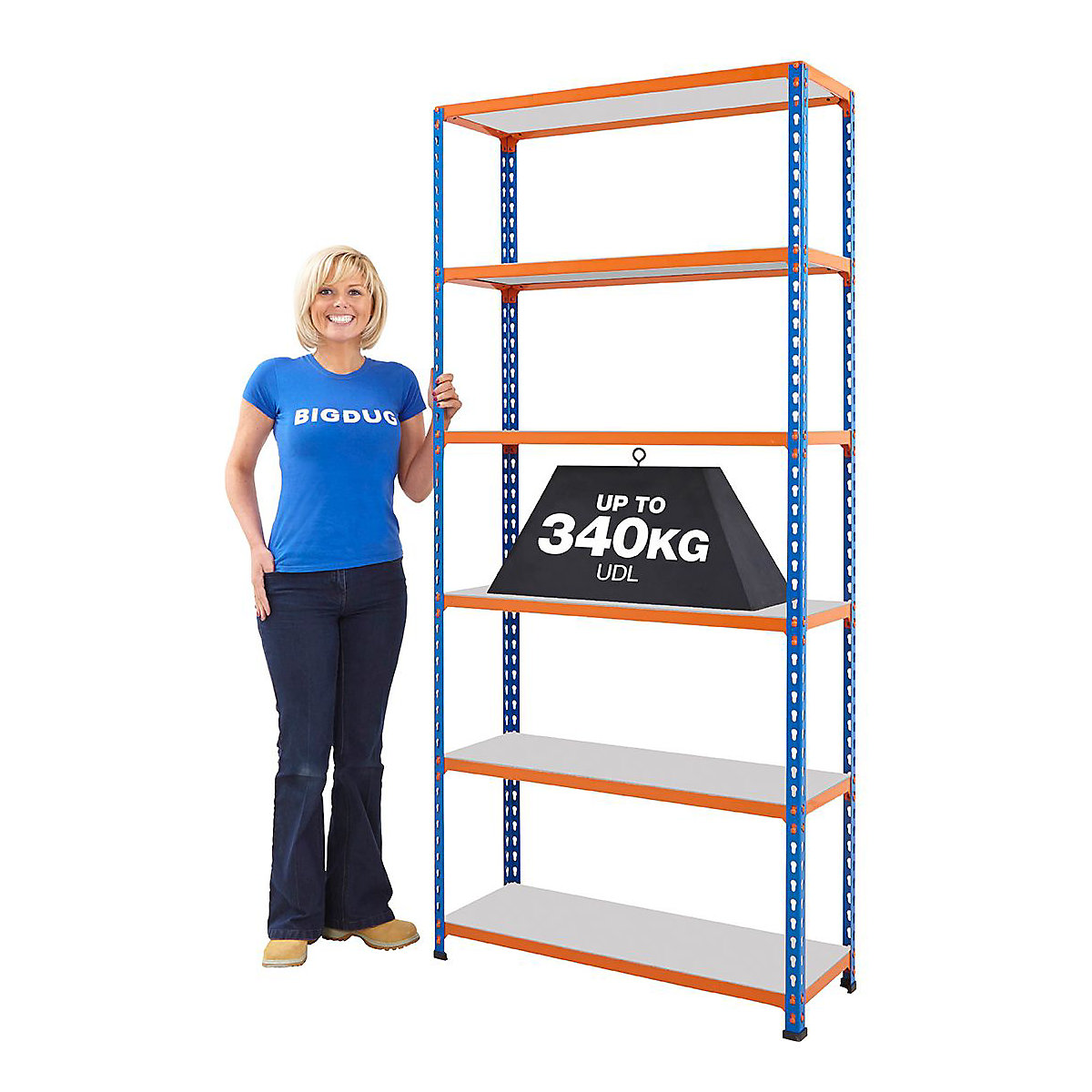 BiG340 1980mm High Shelving