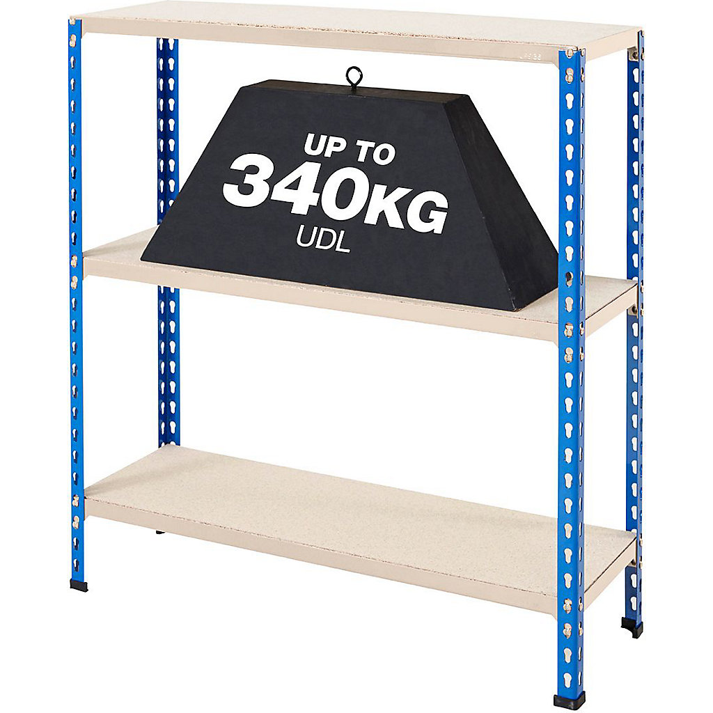 BiG340 915mm High 3-Tier Shelving Unit | BiGDUG