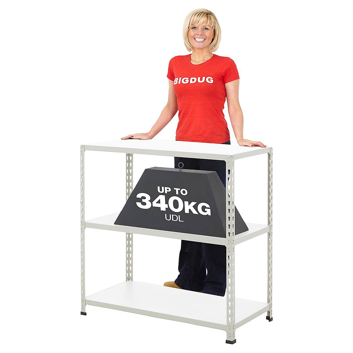 BiG340 915mm High Shelving
