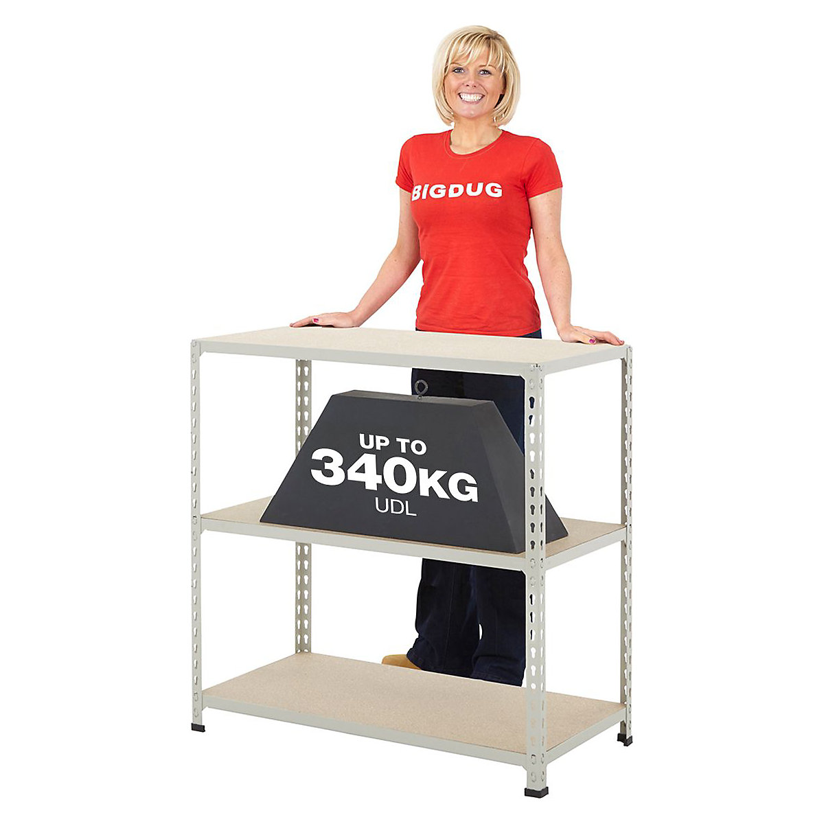 BiG340 915mm High Shelving