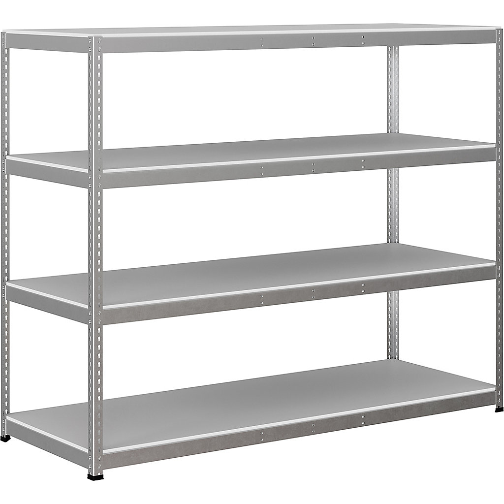 Small Silver Racking BiG400 1980mm High Racking | 4 & 5 Level Shelving | BiGDUG
