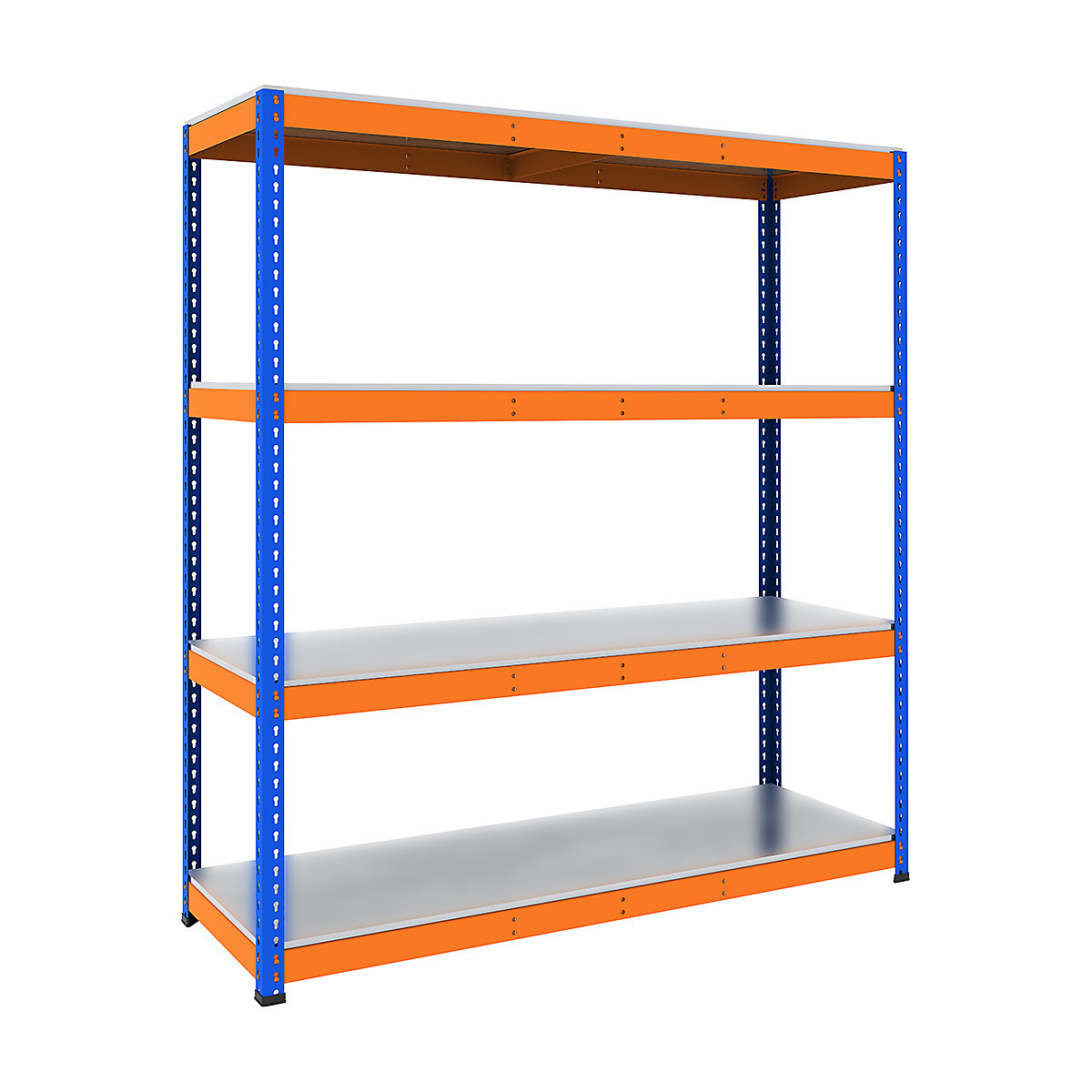 BiG400 Steel Racking 1980h x 1220w x 455d mm 4 Levels 400kg UDL Blue ...