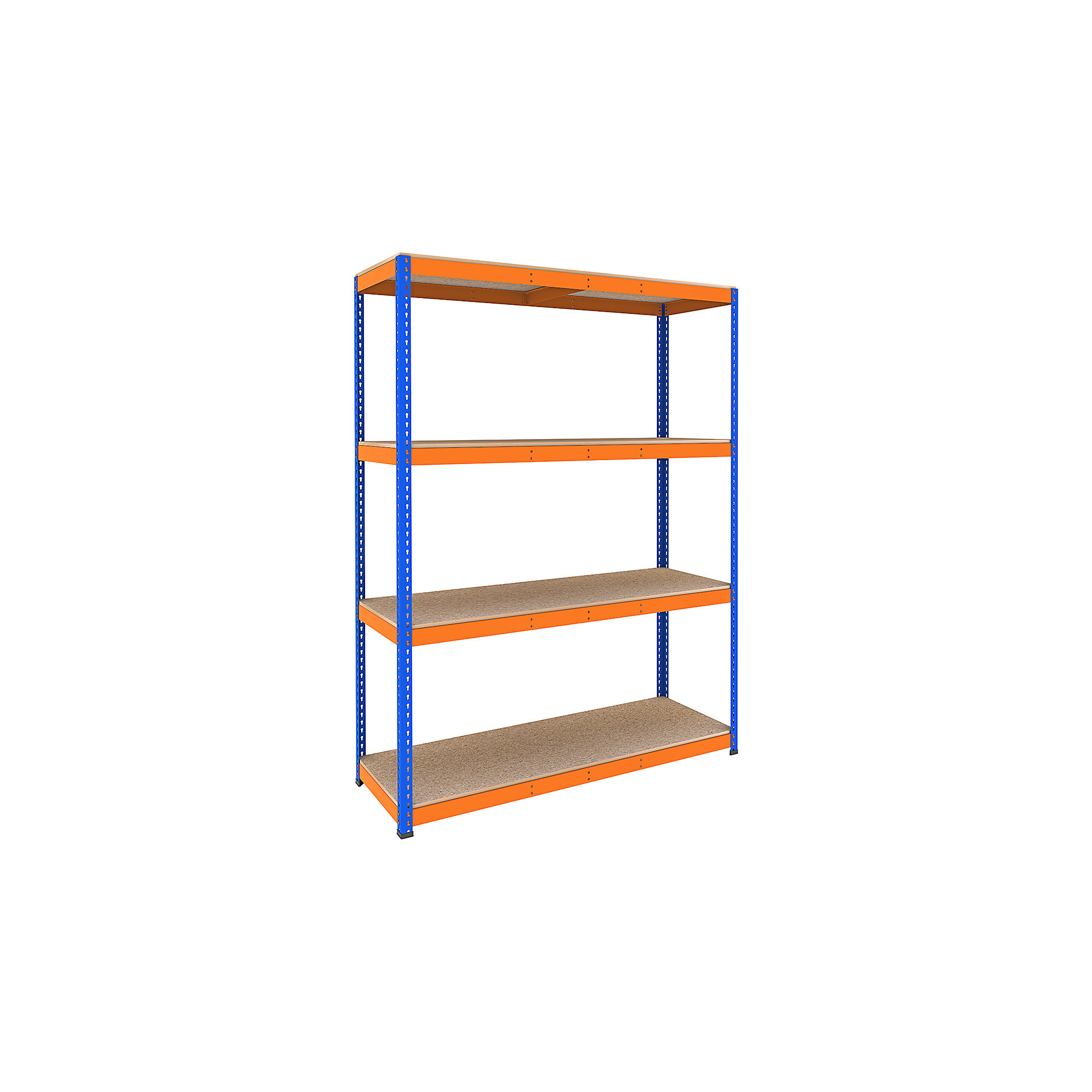 BiG400 Racking 2440h X 1830w X 760d Mm 4 Levels 330kg UDL Blue & Orange ...