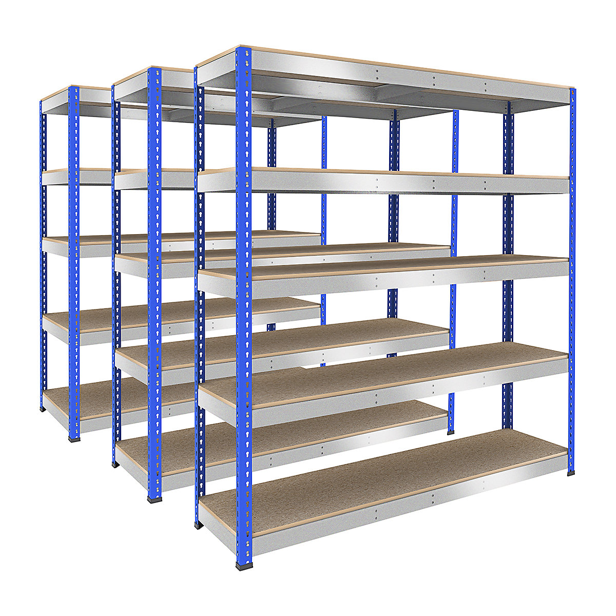 BiG400 Heavy-Duty 3x Bay Shelving Kit