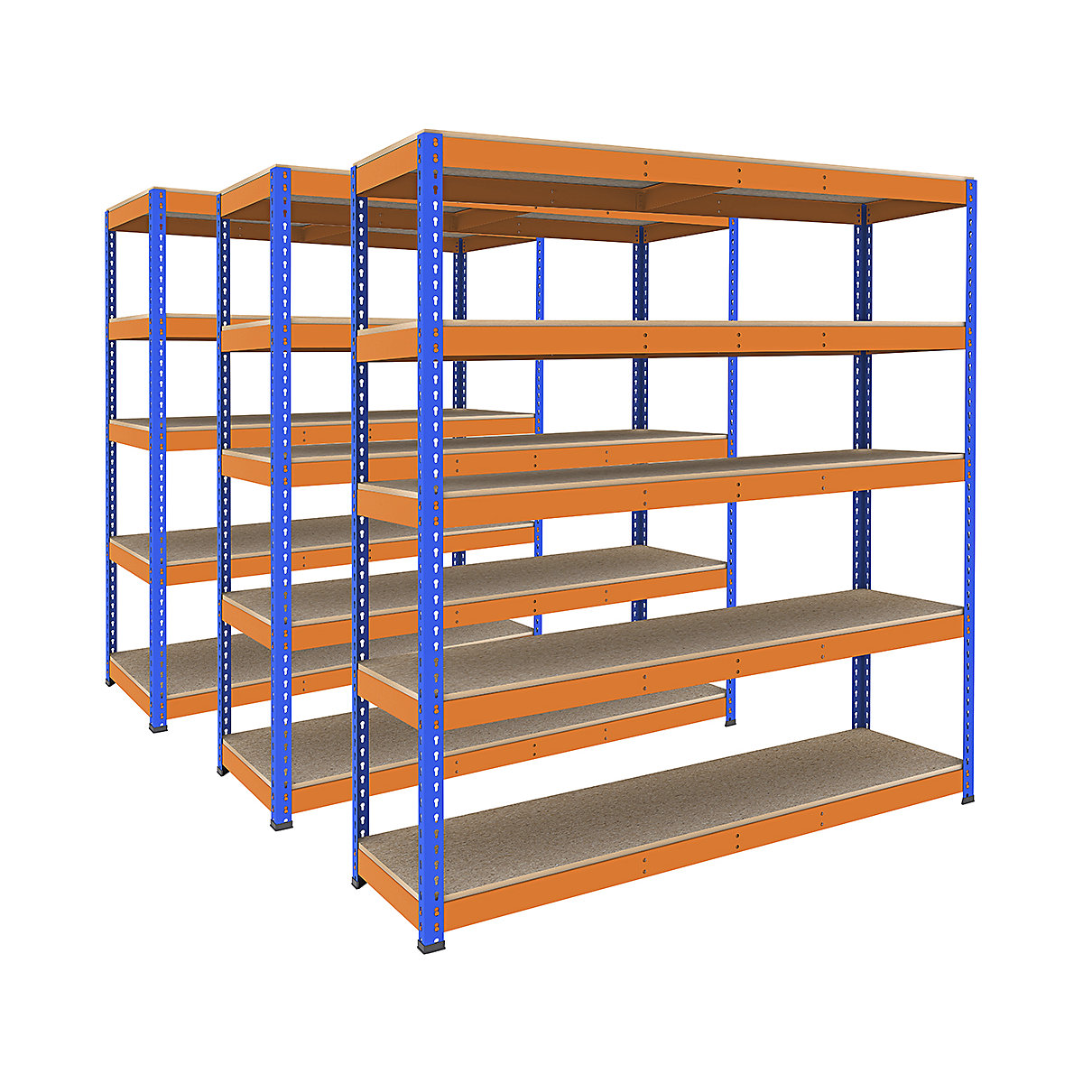 BiG400 Heavy-Duty 3x Bay Shelving Kit