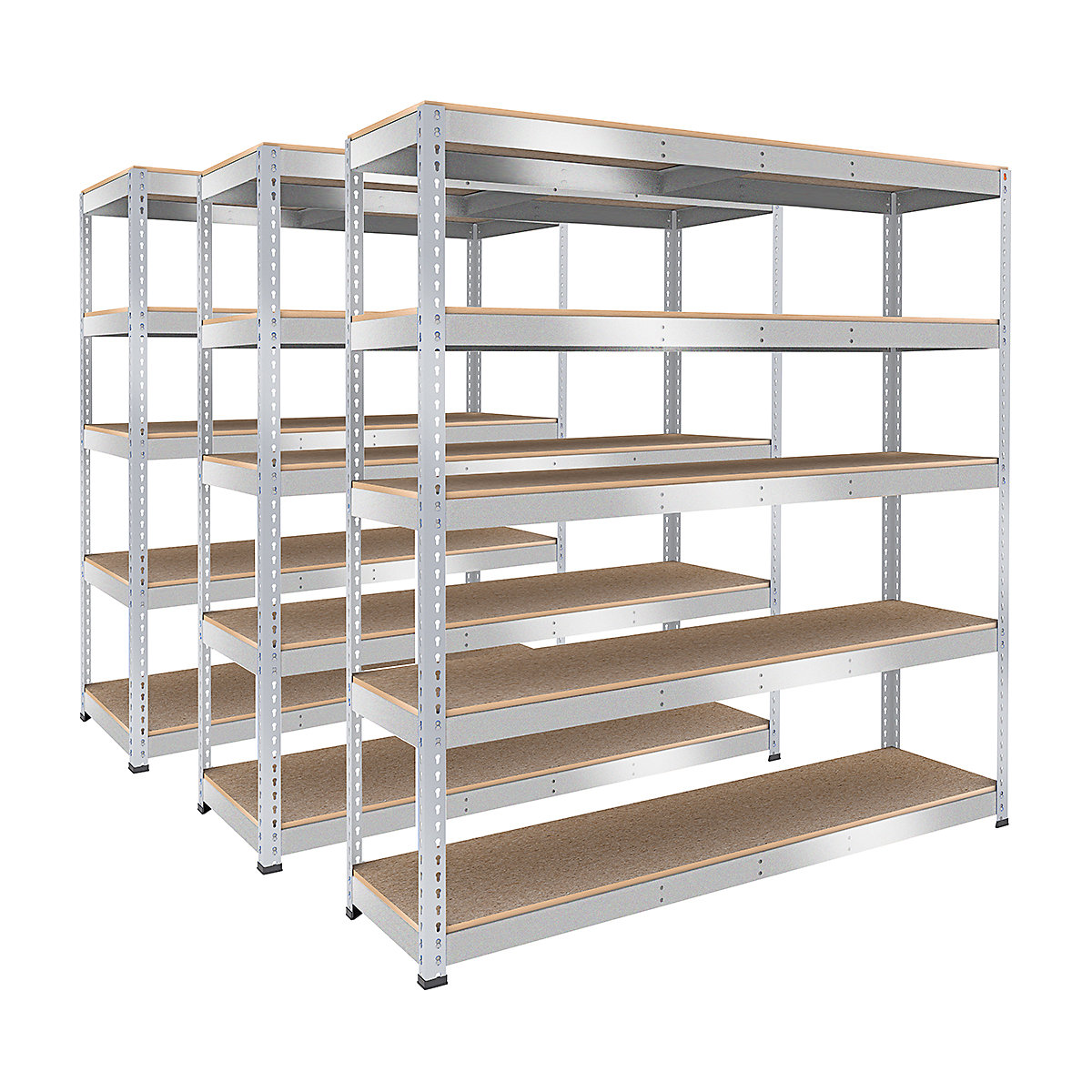 BiG400 Heavy-Duty 3x Bay Shelving Kit