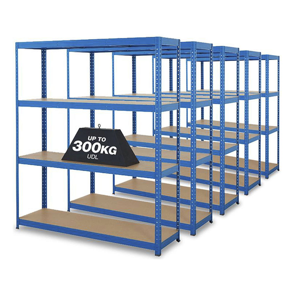 BiGDUG Essentials 300kg Blue Shelving Mega Deal
