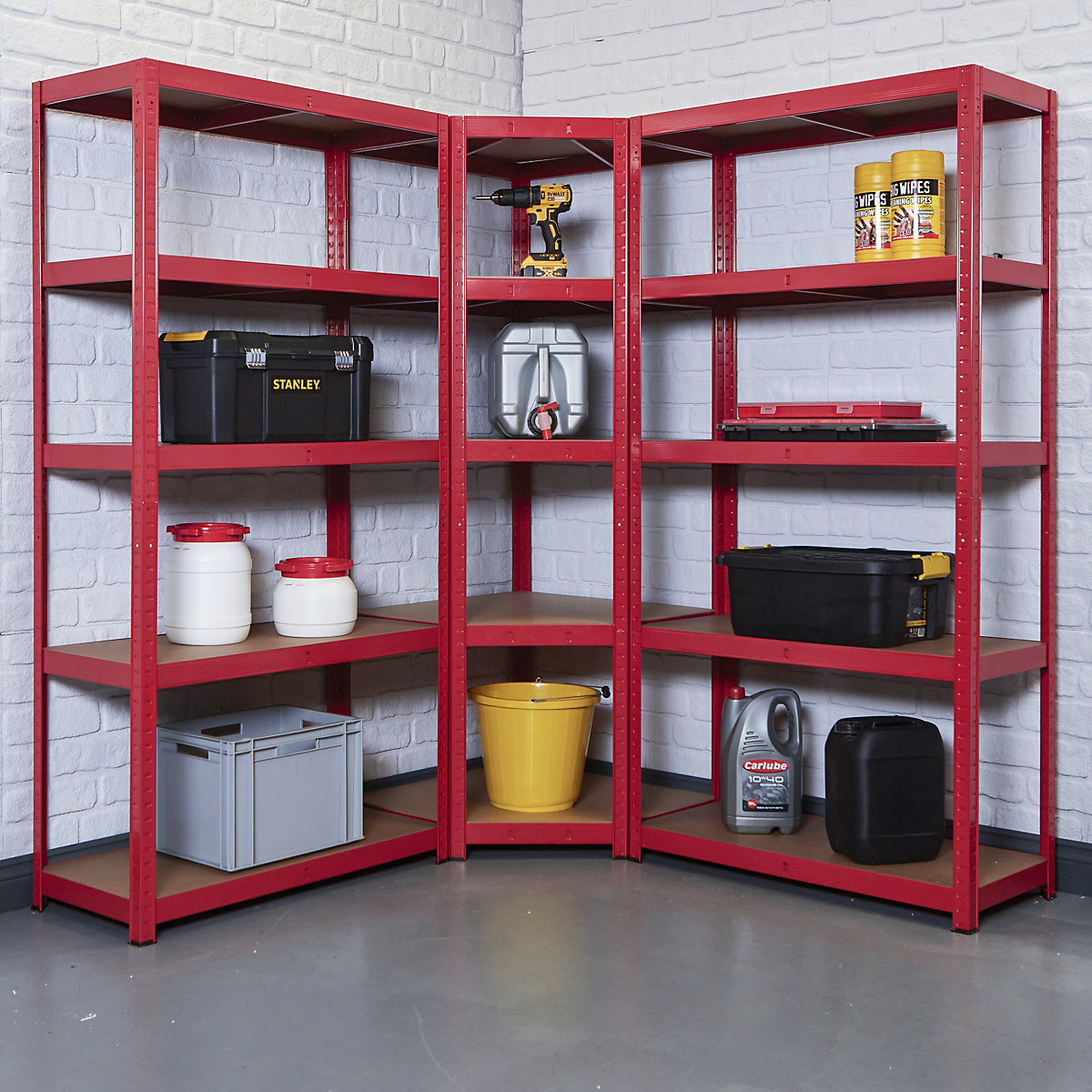 BiGDUG Garage Corner Shelving Storage Kit
