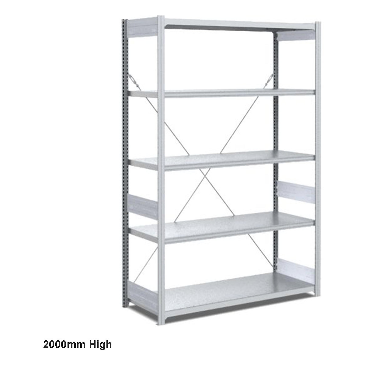 BiGDUG 200kg Galvanised Shelving (Product illustration 3)-2