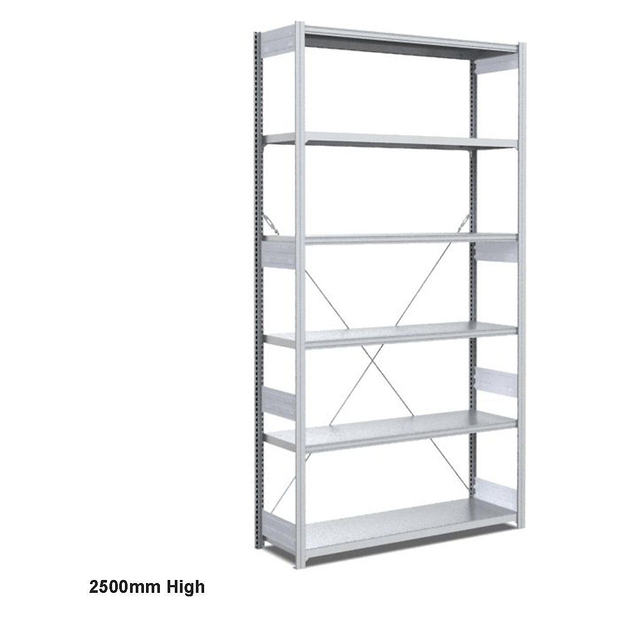BiGDUG 200kg Galvanised Shelving (Product illustration 4)-3