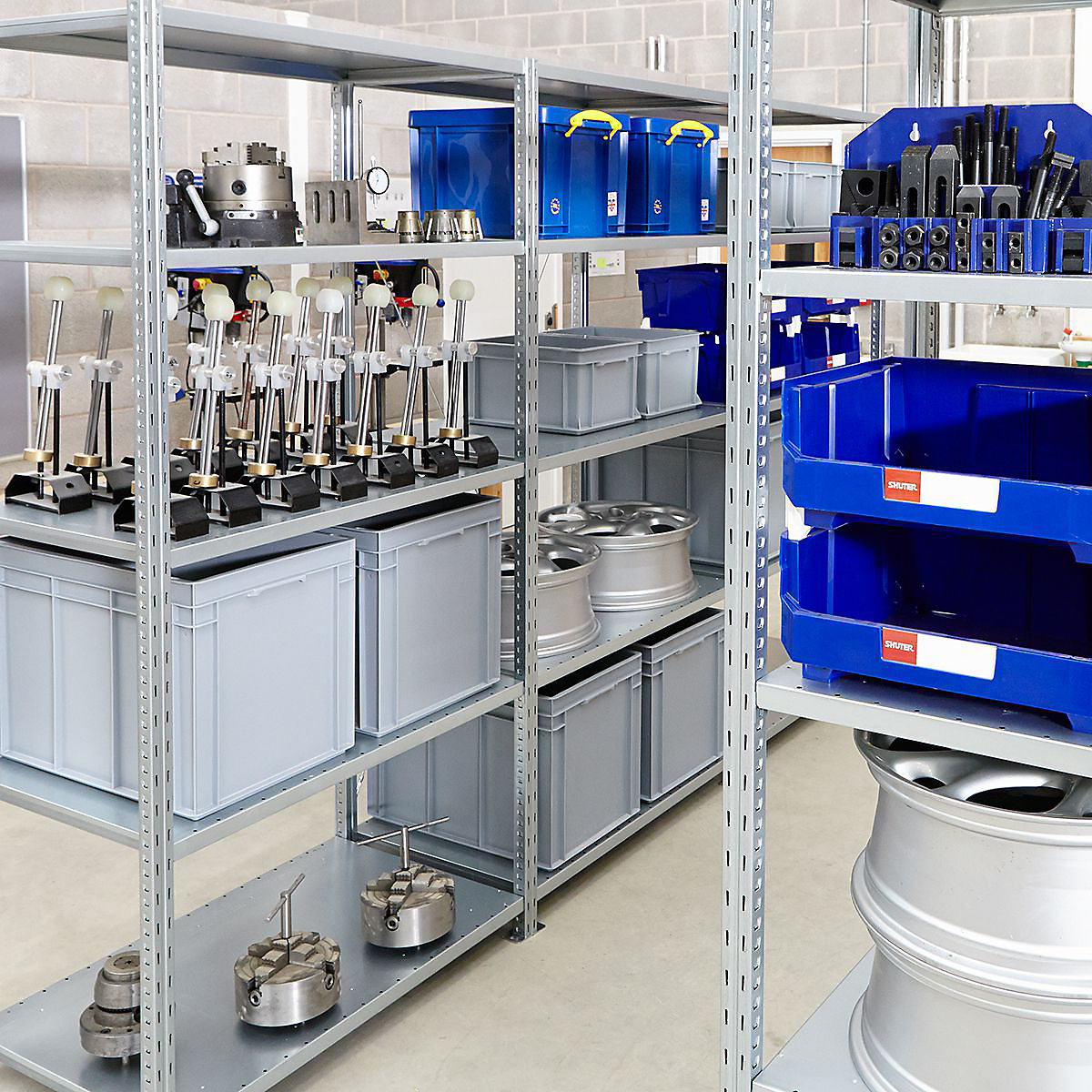 Medium-Duty 2500mm High Galvanised Shelving System Starter Bay (Product illustration 9)-8