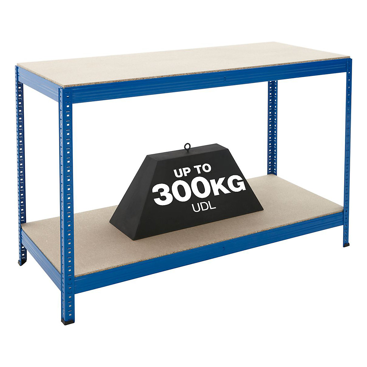 4x Garage Shelving Units & Adjustable Workbench Storage Kit