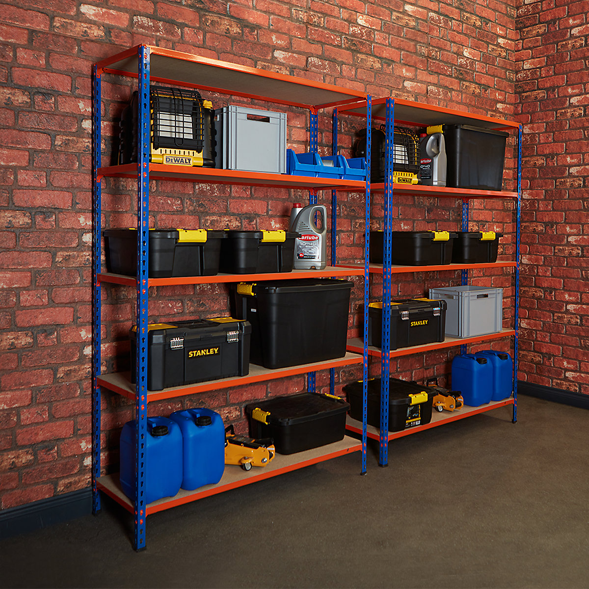 BiG340 2x Bay Garage Shelving Kit