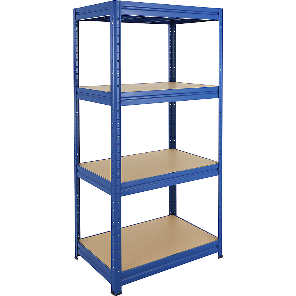 BiGDUG Garage Heavy Duty Shelving | 1770h x 1200w x 600d mm | Blue | 4 ...