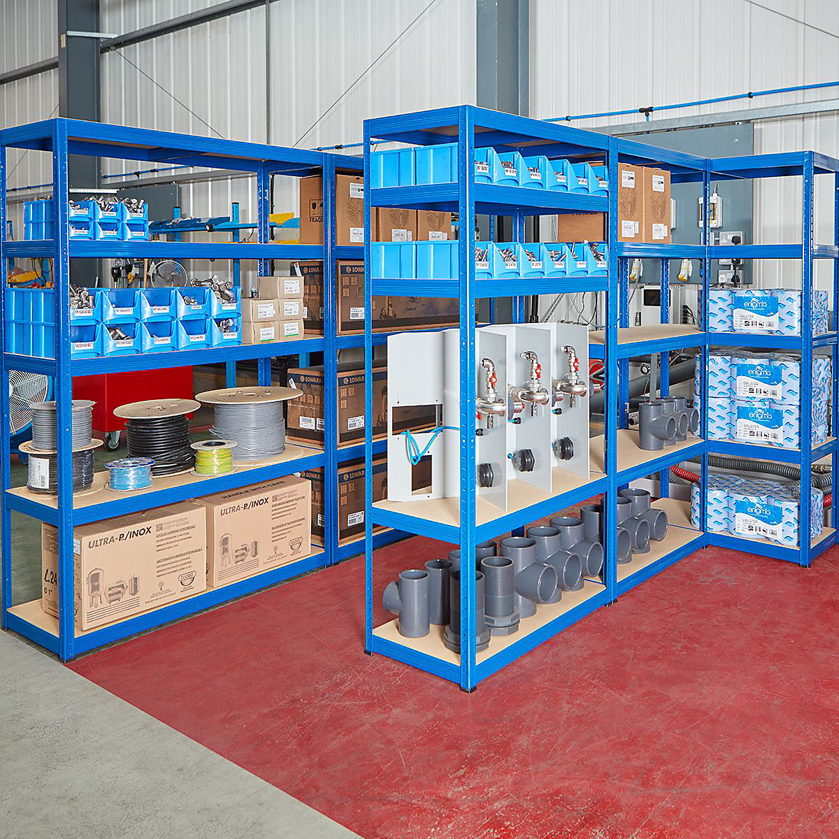 BiGDUG Essentials 265kg 5x Bay Shelving Kit