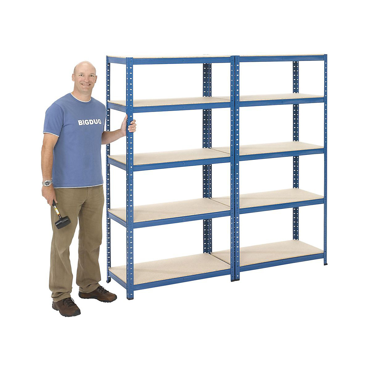 BiGDUG Essentials 265kg Shelving 26x Bay Bulk Buy Deal (Product illustration 3)-2