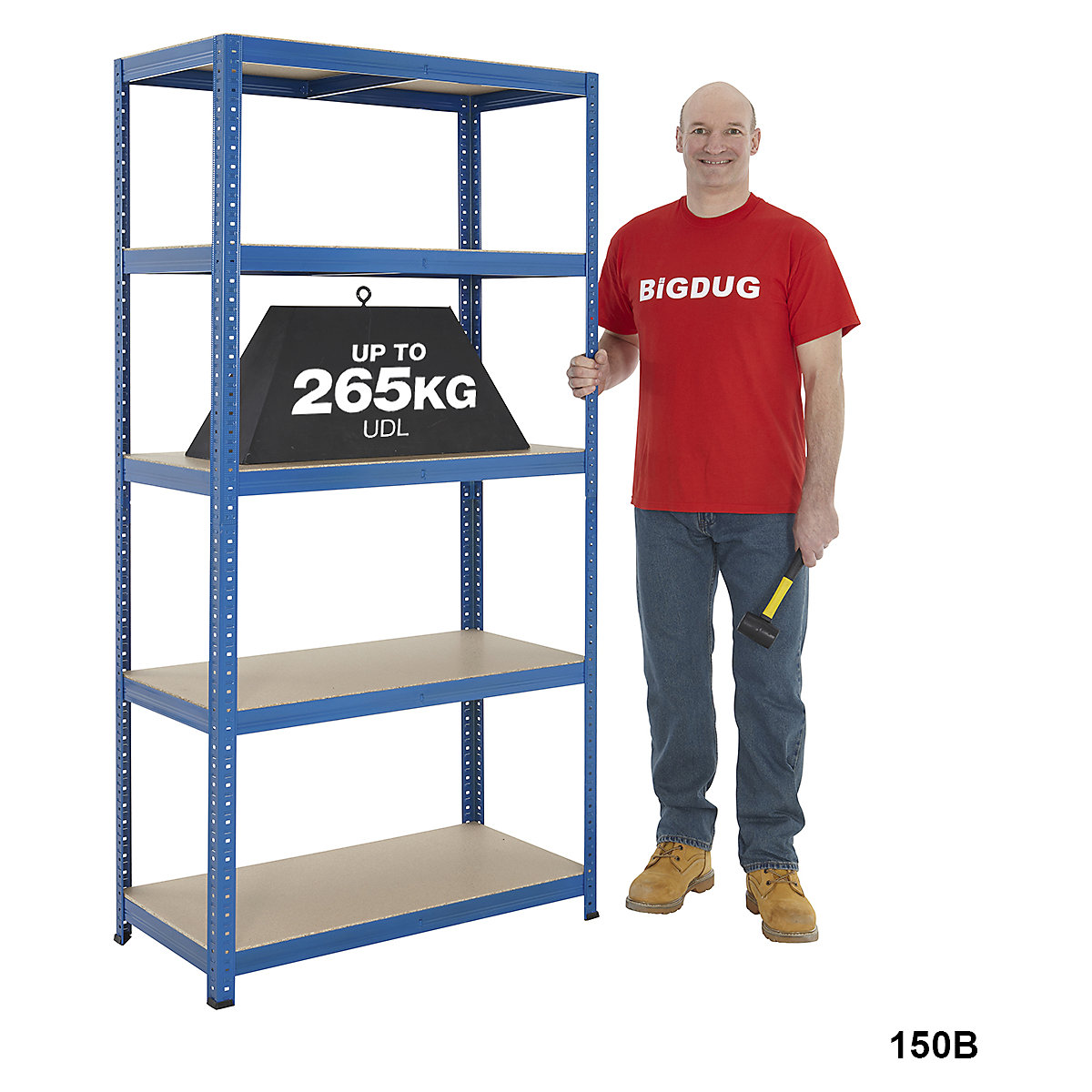 BiGDUG Essentials 265kg Shelving 26x Bay Bulk Buy Deal (Product illustration 2)-1