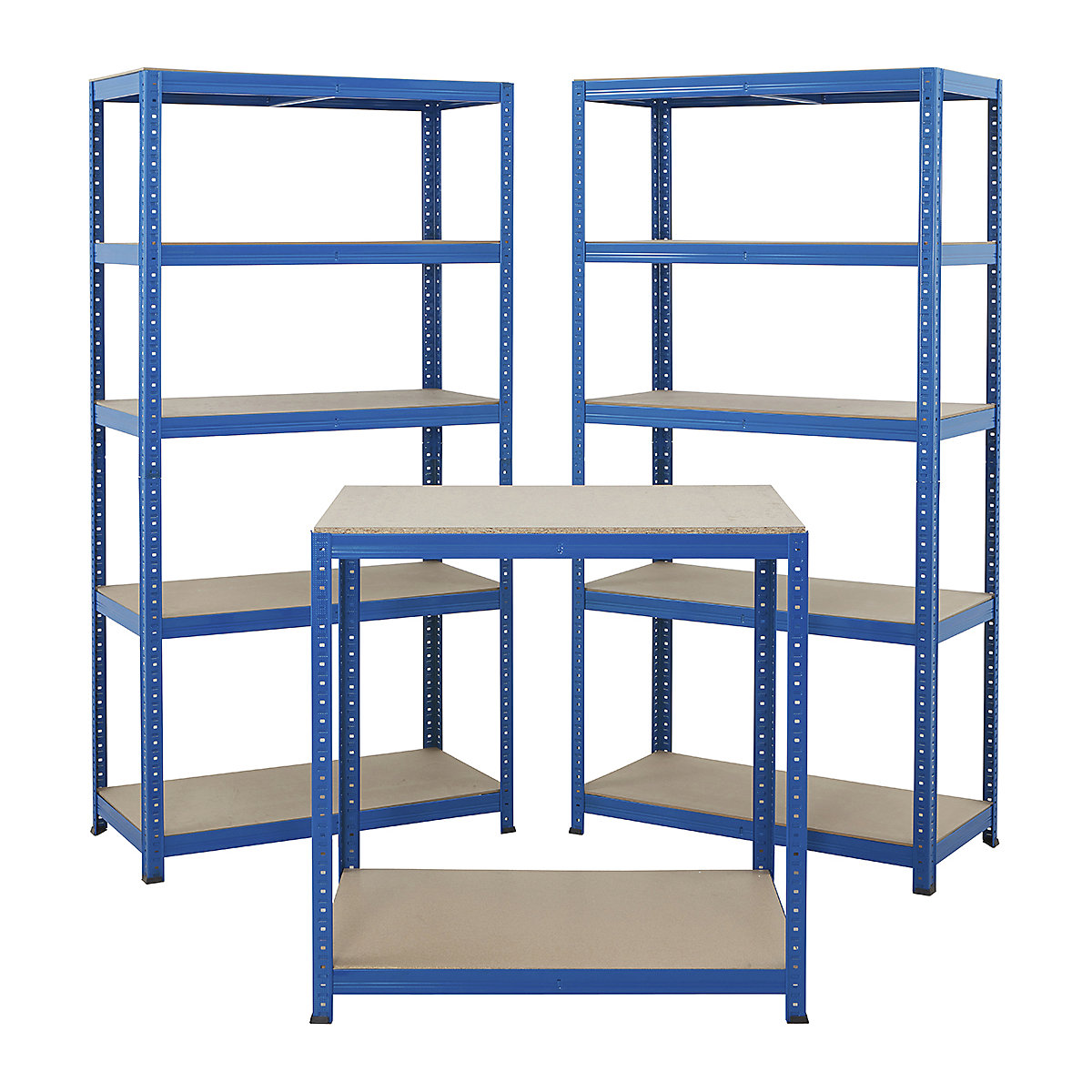 BiGDUG Essentials 2x Shelving Bays, Workbench & Optional Louvre Panel Kit (Product illustration 5)-4