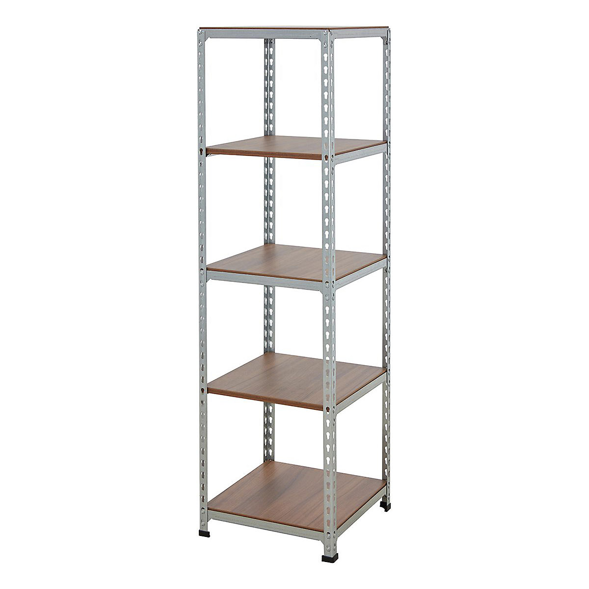 BiGDUG Silver & Walnut Display Shelving