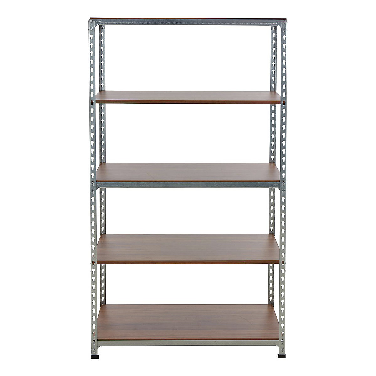 BiGDUG Silver & Walnut Display Shelving