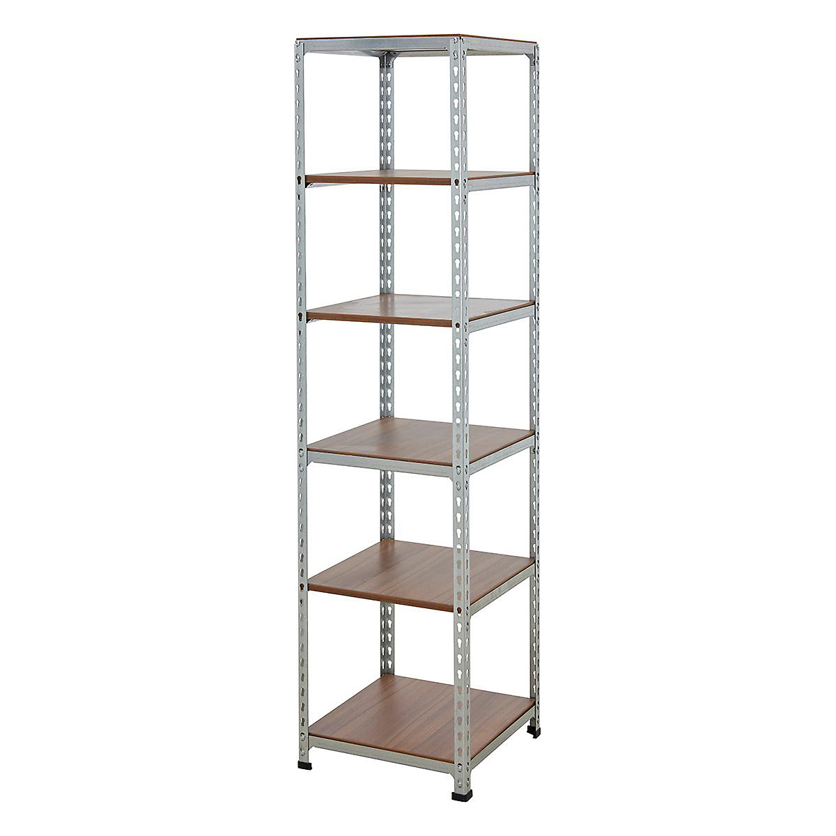 BiGDUG Silver & Walnut Display Shelving