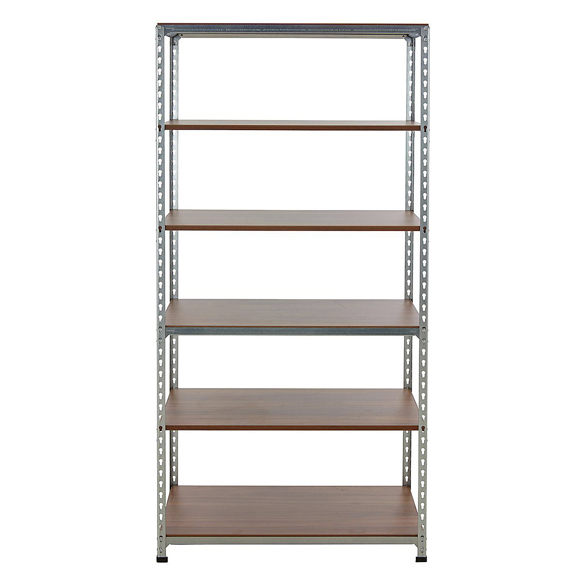 BiGDUG Silver & Walnut Display Shelving