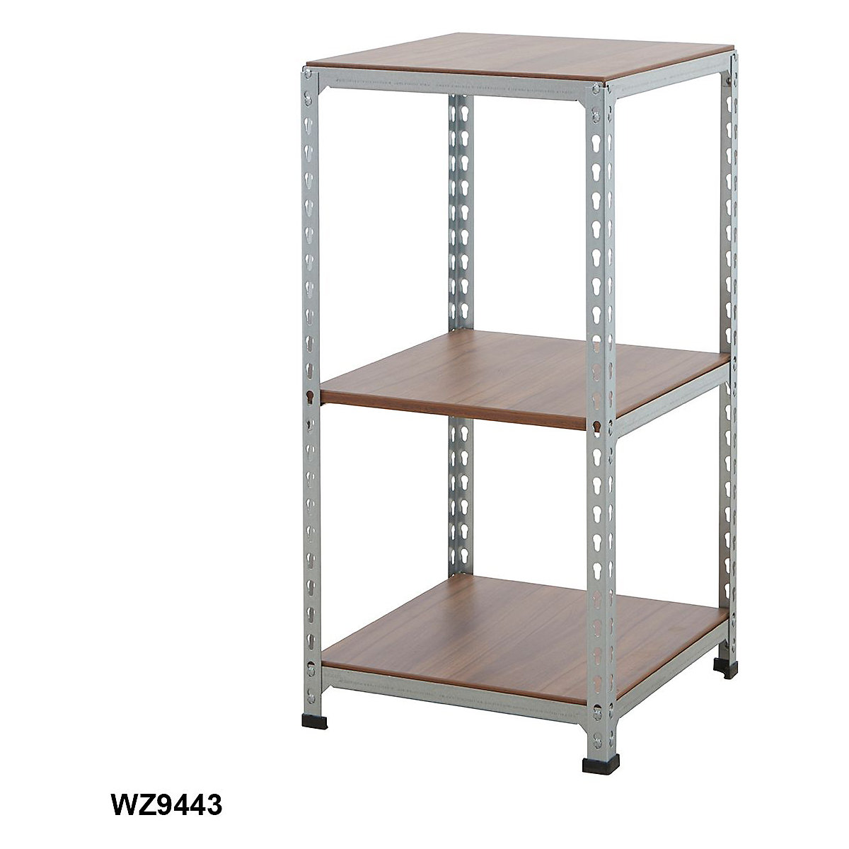 BiGDUG Silver & Walnut Display Shelving (Product illustration 5)-4
