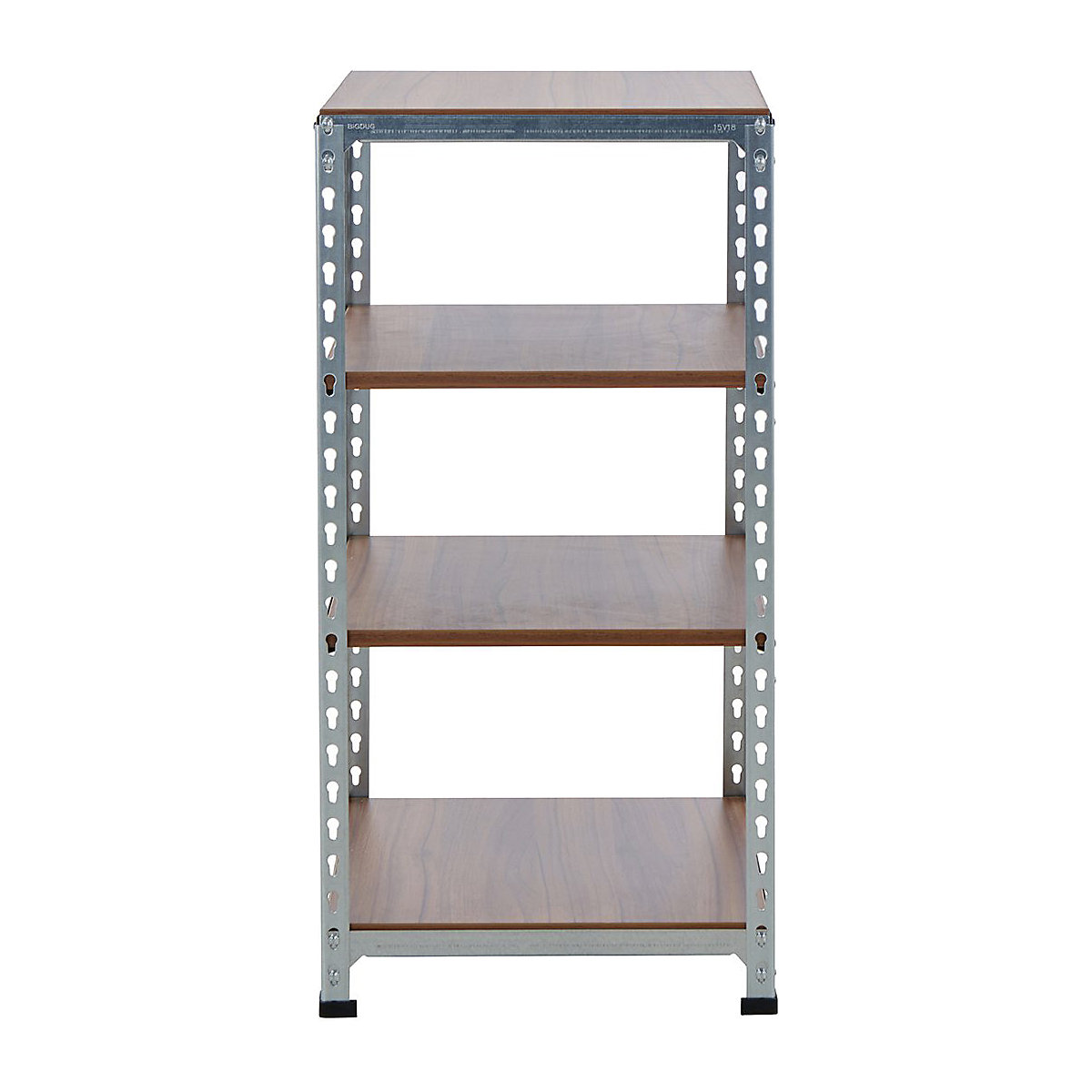 BiGDUG Silver & Walnut Display Shelving